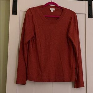 J. Crew Rust Orange teddie sweater